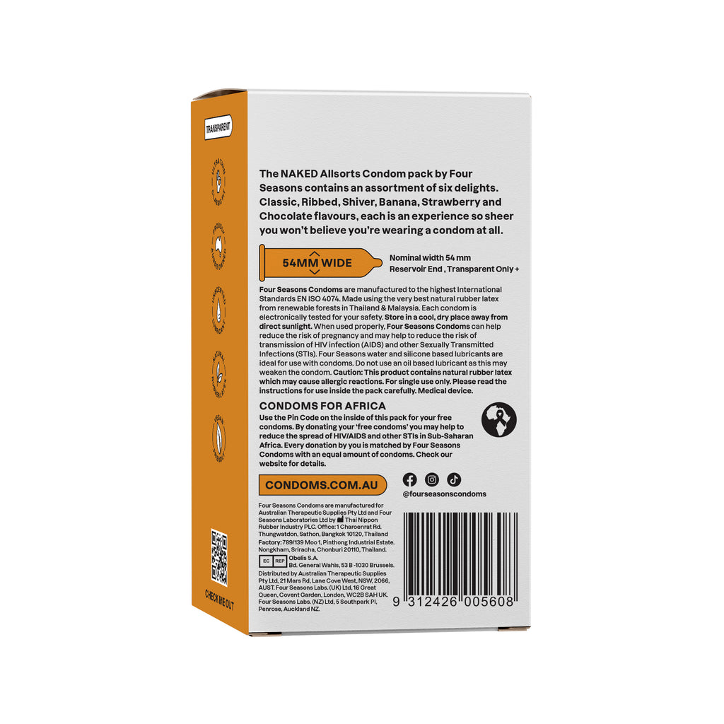 Four Seasons Naked Allsorts Condoms 20pk